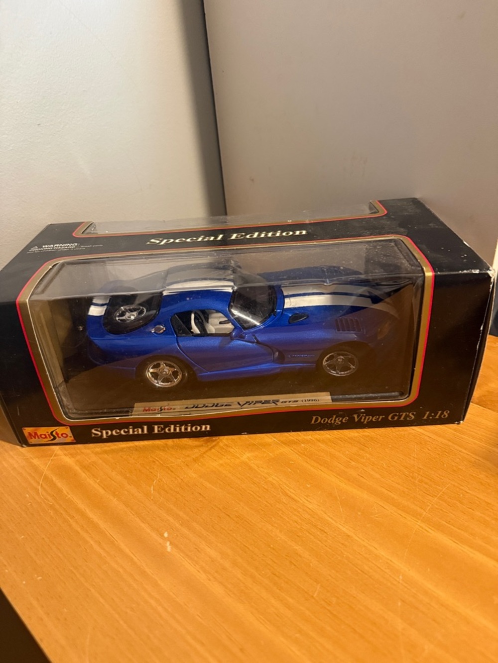Special Edition Dodge Viper GTS Die-Cast Car - Blue